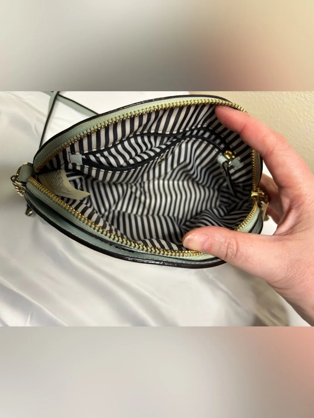 kate spade Perry Saffiano Leather Dome Crossbody